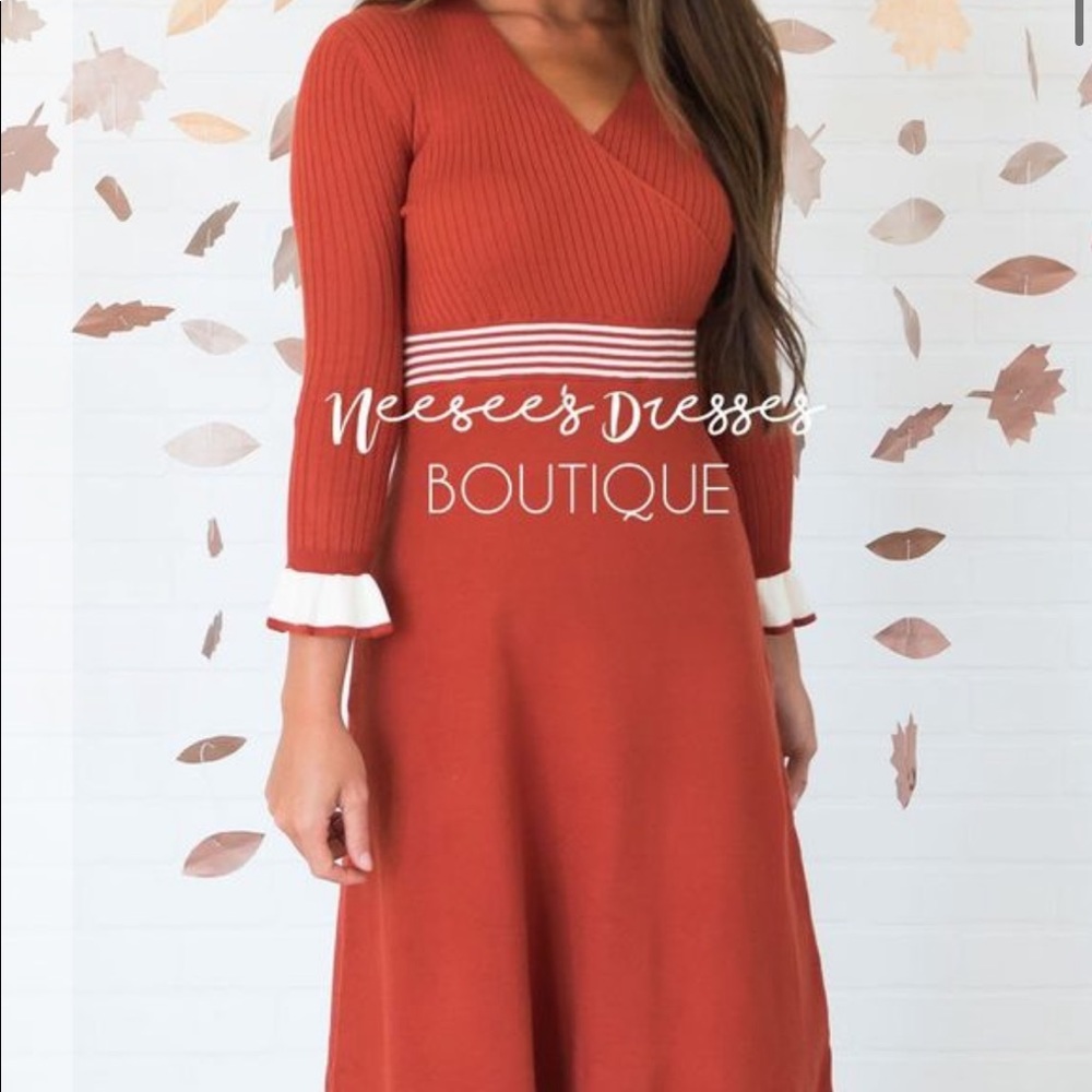 Midi sweater dress